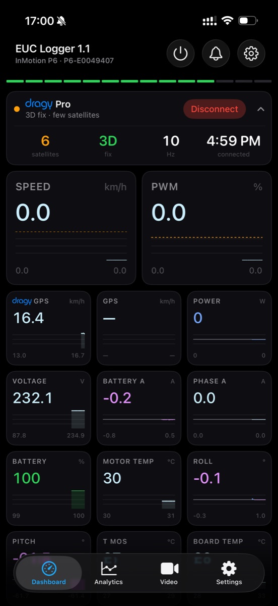 EUC Logger — screenshot 1